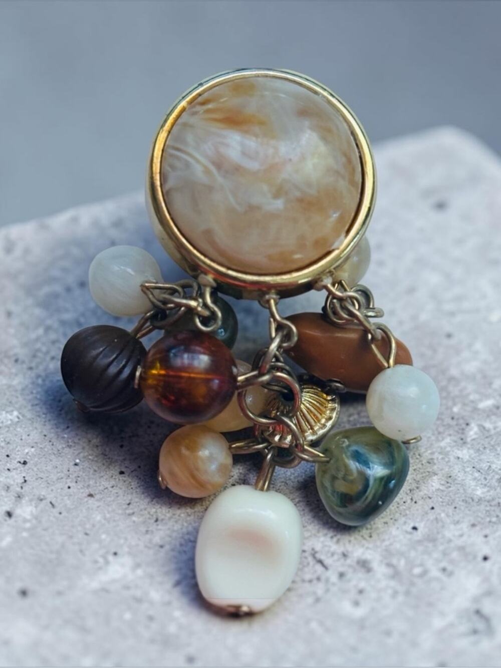 Vintage Multicolor Dangle Earrings